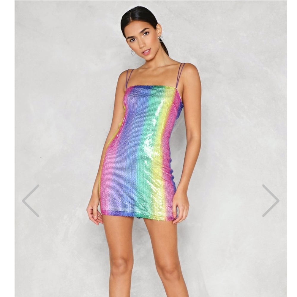 Rainbow sequin Dress
